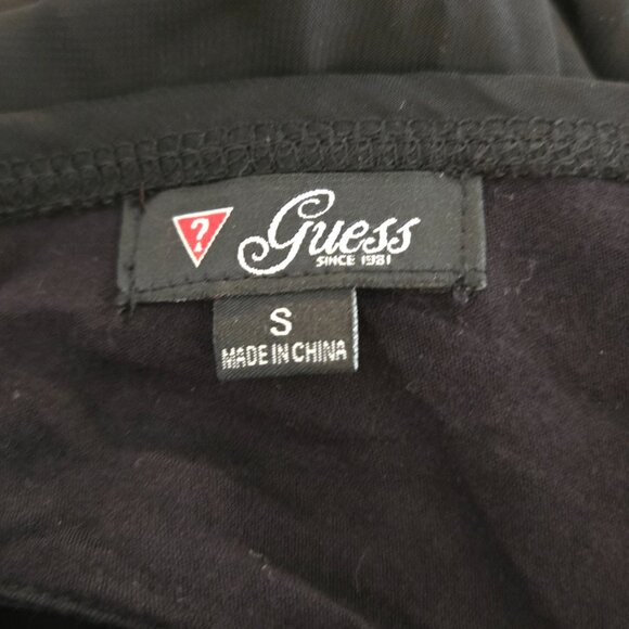 Guess - Small Black Open Shoulder Blouse - EUC - Picture 2 of 5